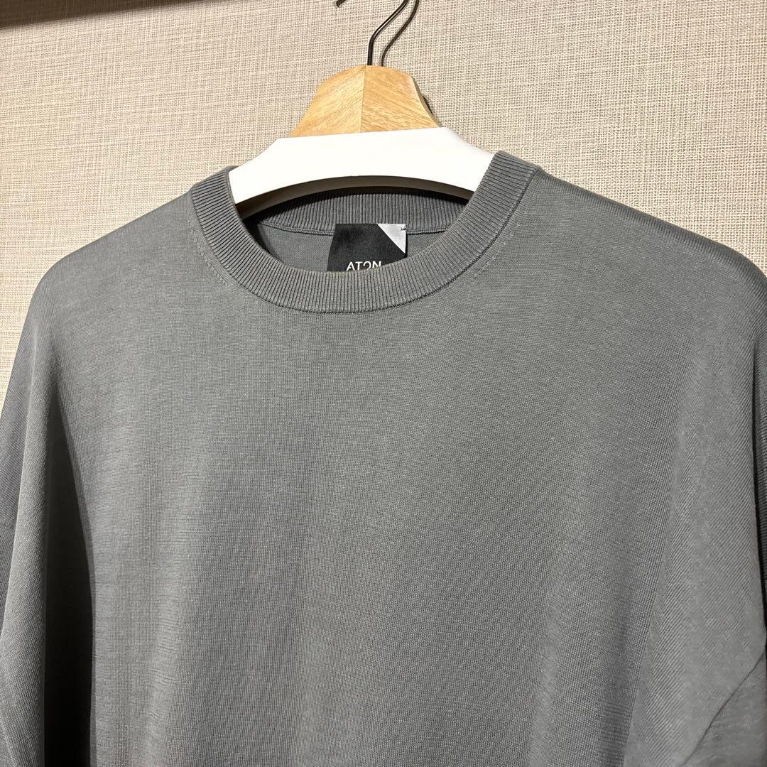 ATON ニット 6 SUVIN COTTON OVERSIZE SWEATER - メルカリ