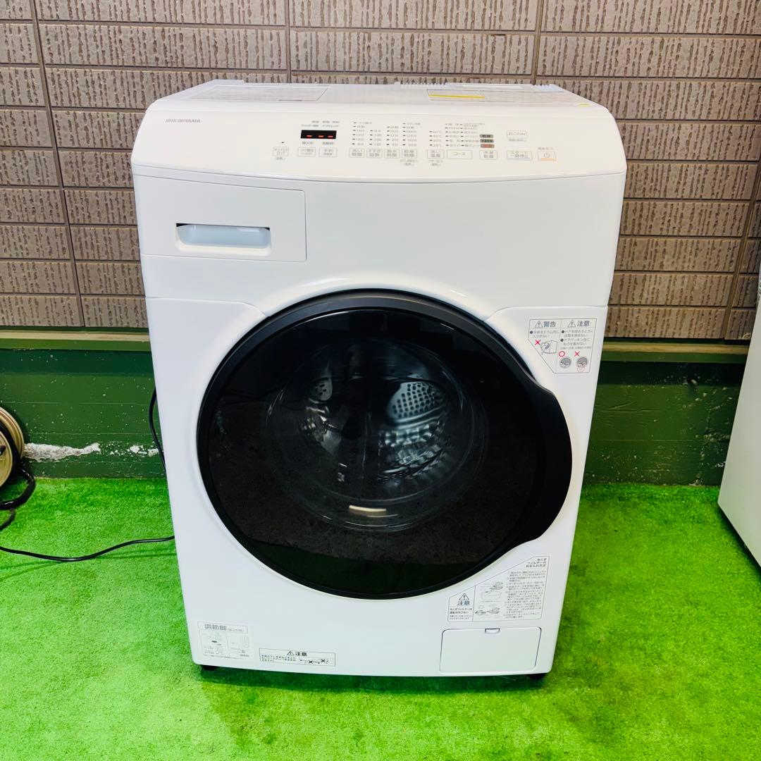 美品 24年製 8.0kg ドラム式洗濯機 アイリスオーヤマ【地域限定配送無料】