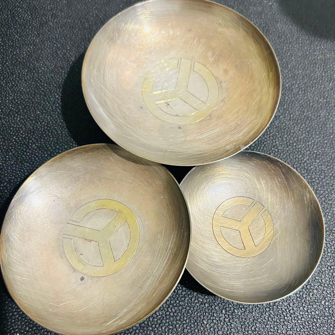 純銀　銀杯　3枚セット　203.1g シルバー　銀　コレクション　銀投資