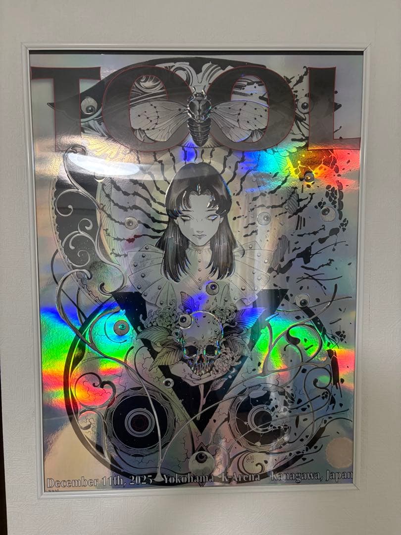 TOOL 2025年12月11日 K-Arena ポスター Official Tool Band Tour In Japan 2025 December 11-13 2025 At K