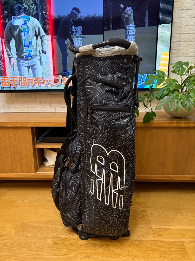 希少】ニューバランス等高線プリントアルミフレームスタンドキャディ