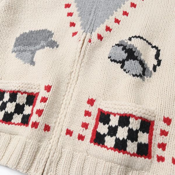 k*u様 UNUSED cowichan sweater カウチンセーター アン - メルカリ