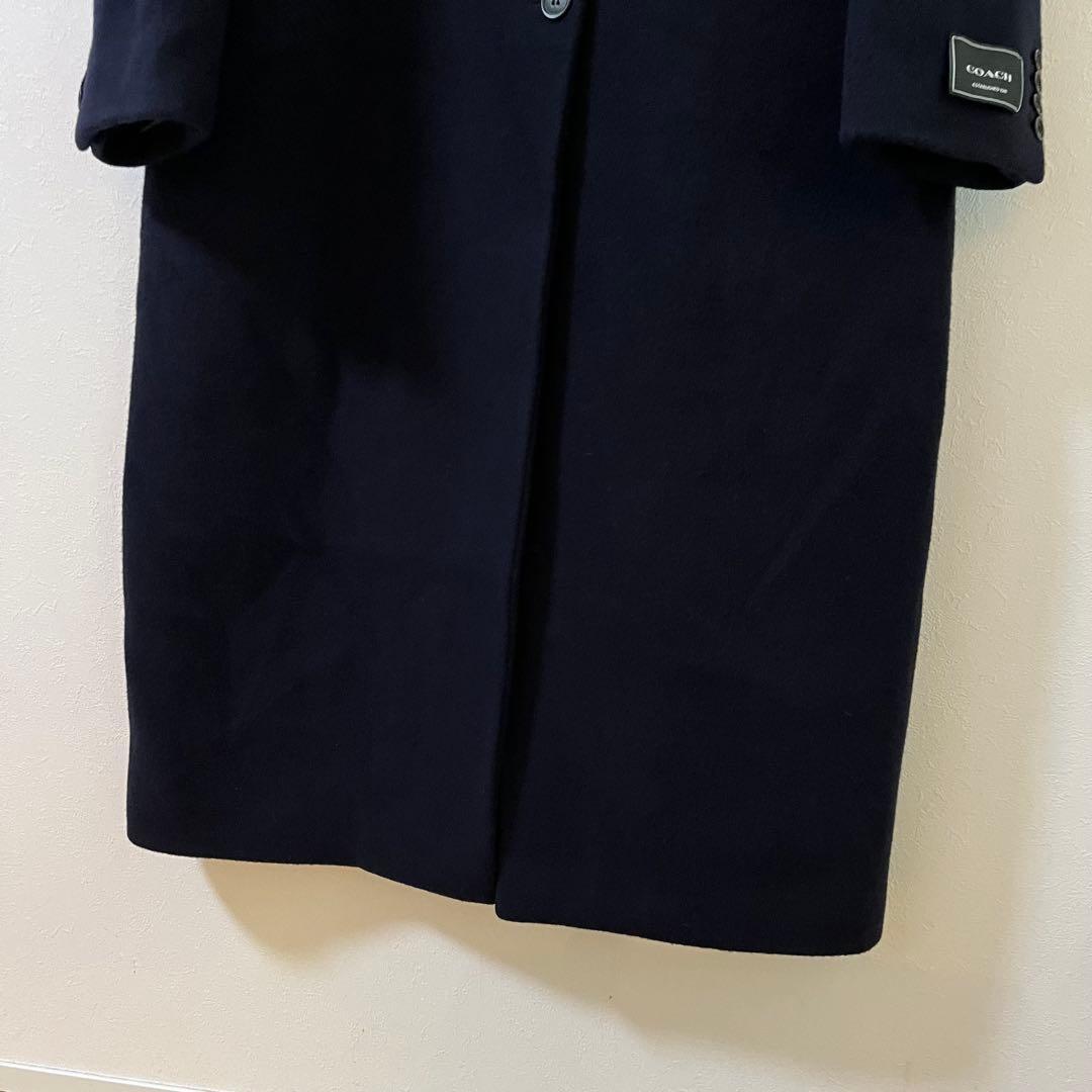 4510 COACH コーチ ロングチェスターコート S ネイビー サンプル品