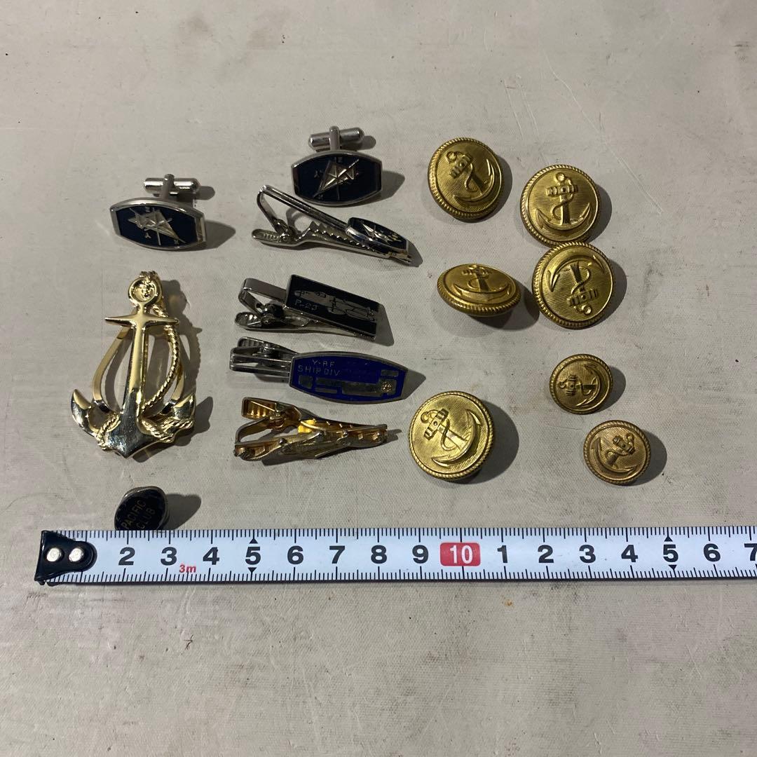 日本国海上自衛隊潜水艦退役記念品メダル カフツ タイピン まとめ売り