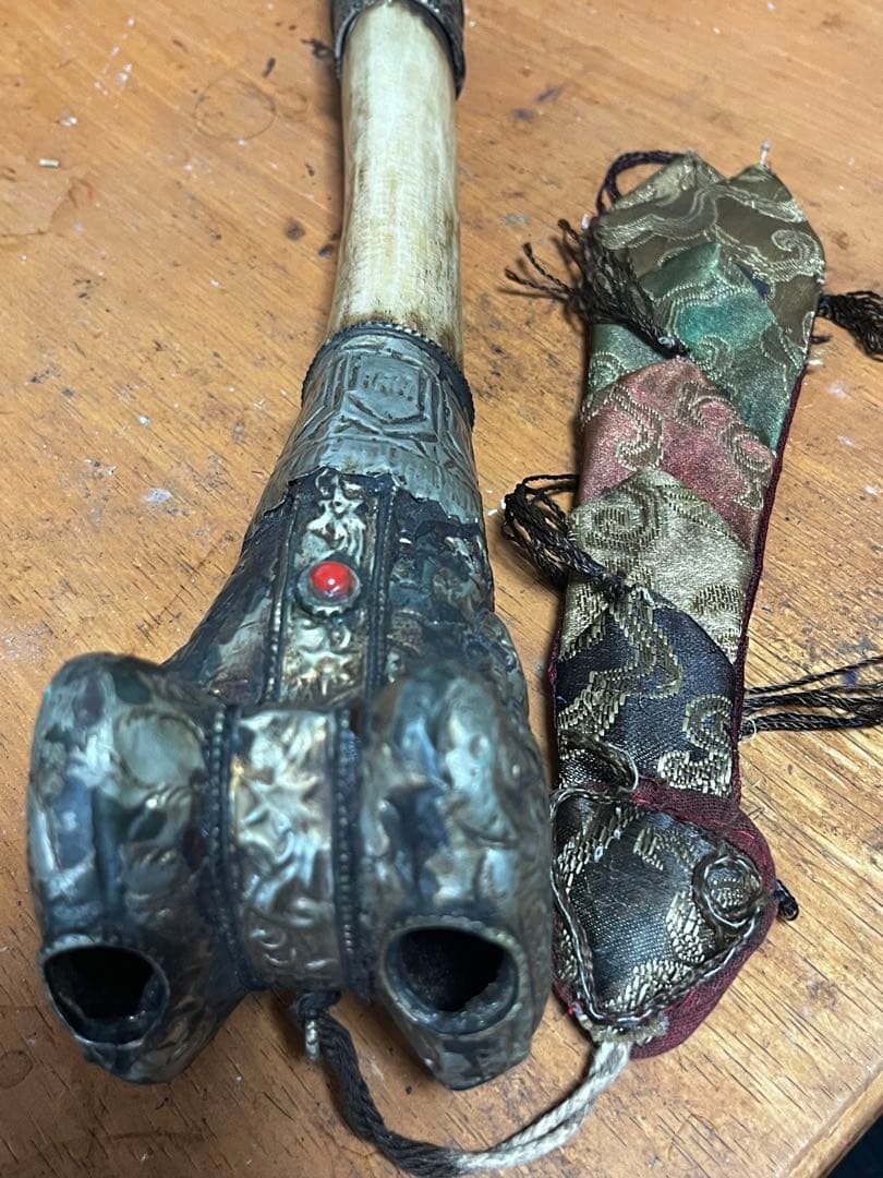 カンリン チベット仏教 呪物 法具 骨笛 民族楽器 - メルカリ