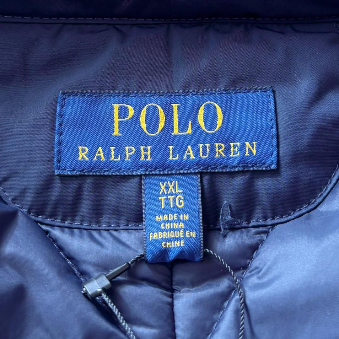 未使用 ポロ ラルフローレン 中綿 ステンカラーコート 比翼 XXL