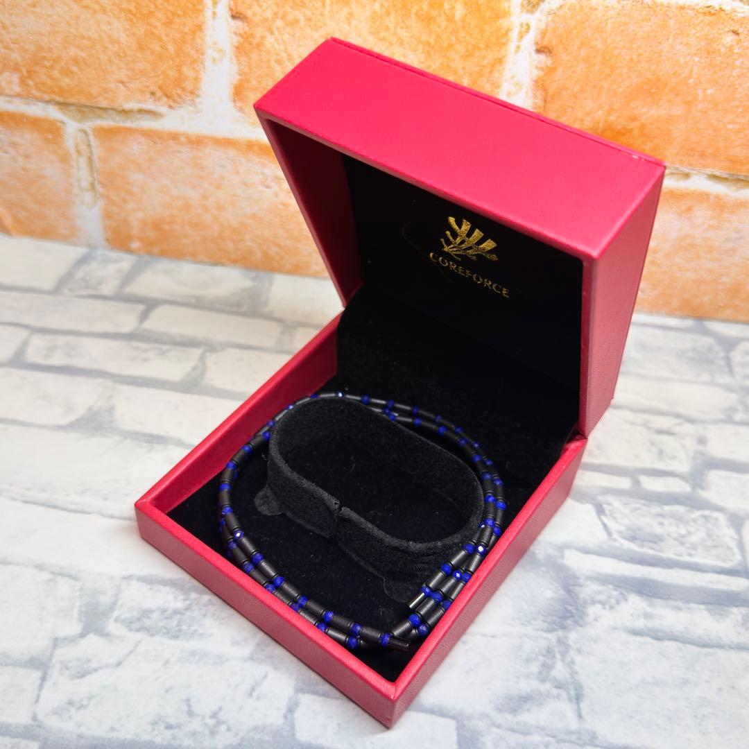 極美品】コアフォースループ ラピスラズリ CFL70 ブレスレット ブルー