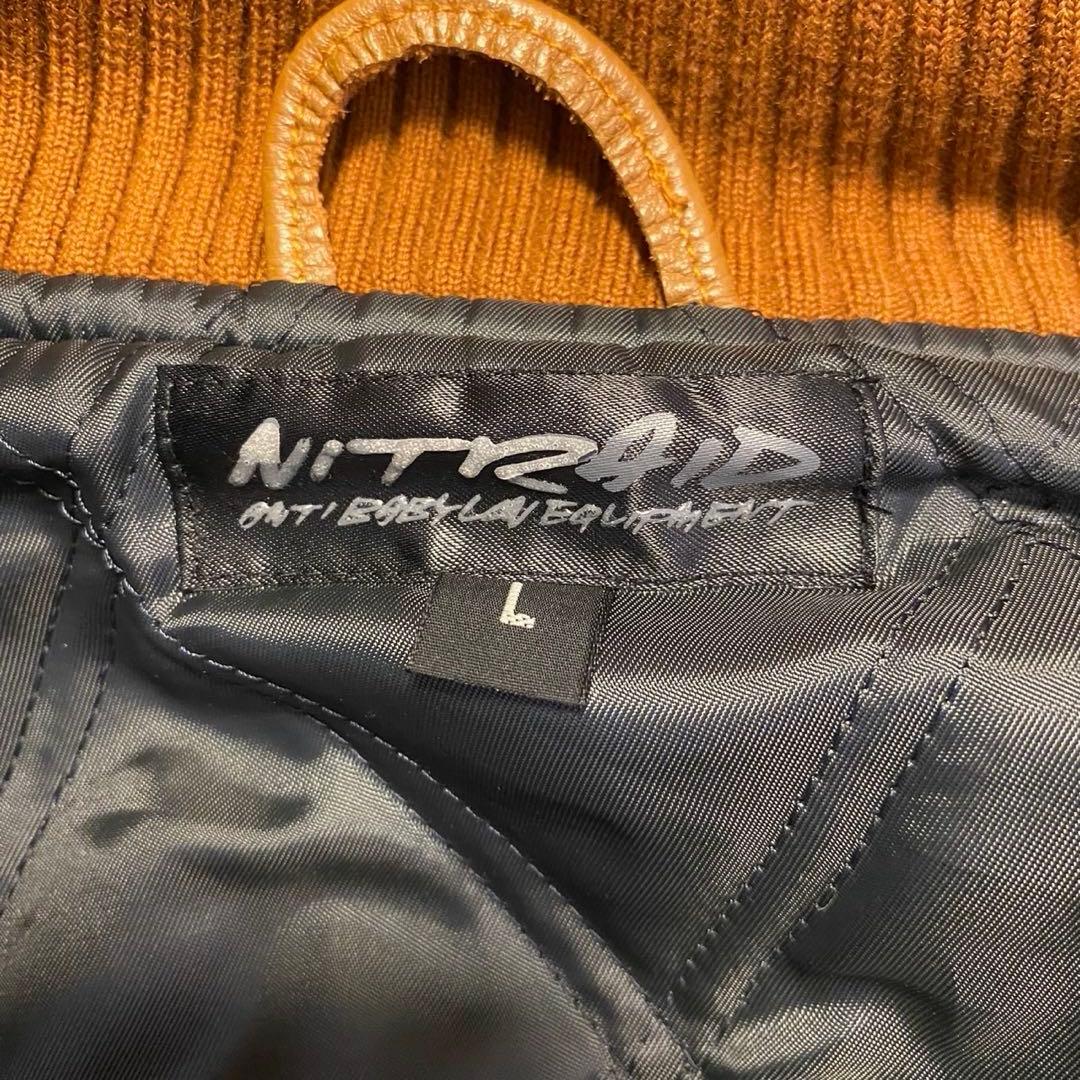 NITRAID 袖レザー スタジャン Lサイズ ナイトレイド クラブ ジャケット