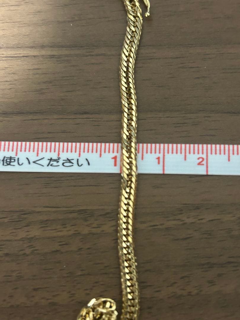 喜平　k18 12面　トリプル　8.0g 18cm ブレスレット　造幣局刻印あり