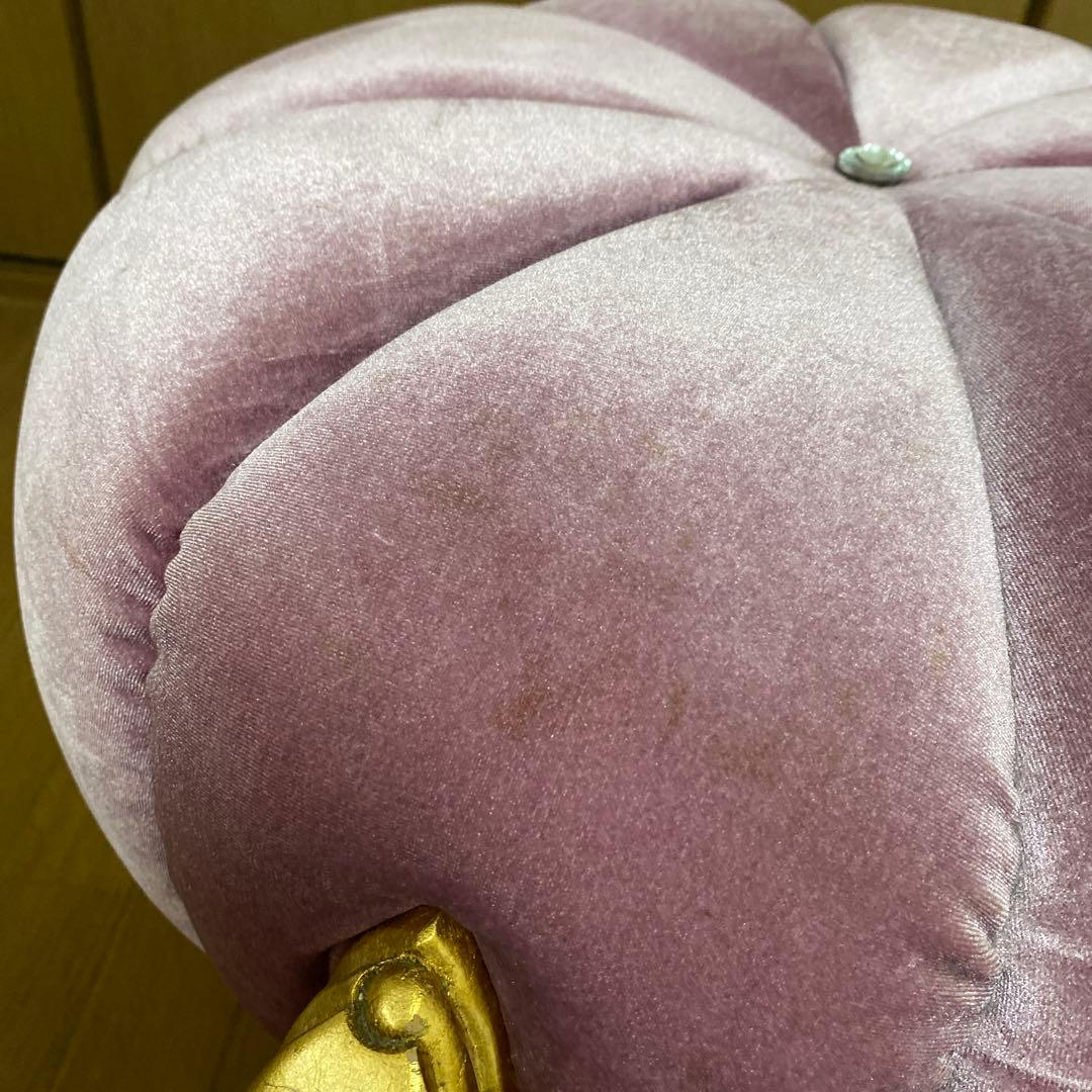 パンプキンスツール スツール パープル 紫 椅子 イス チェア 猫脚