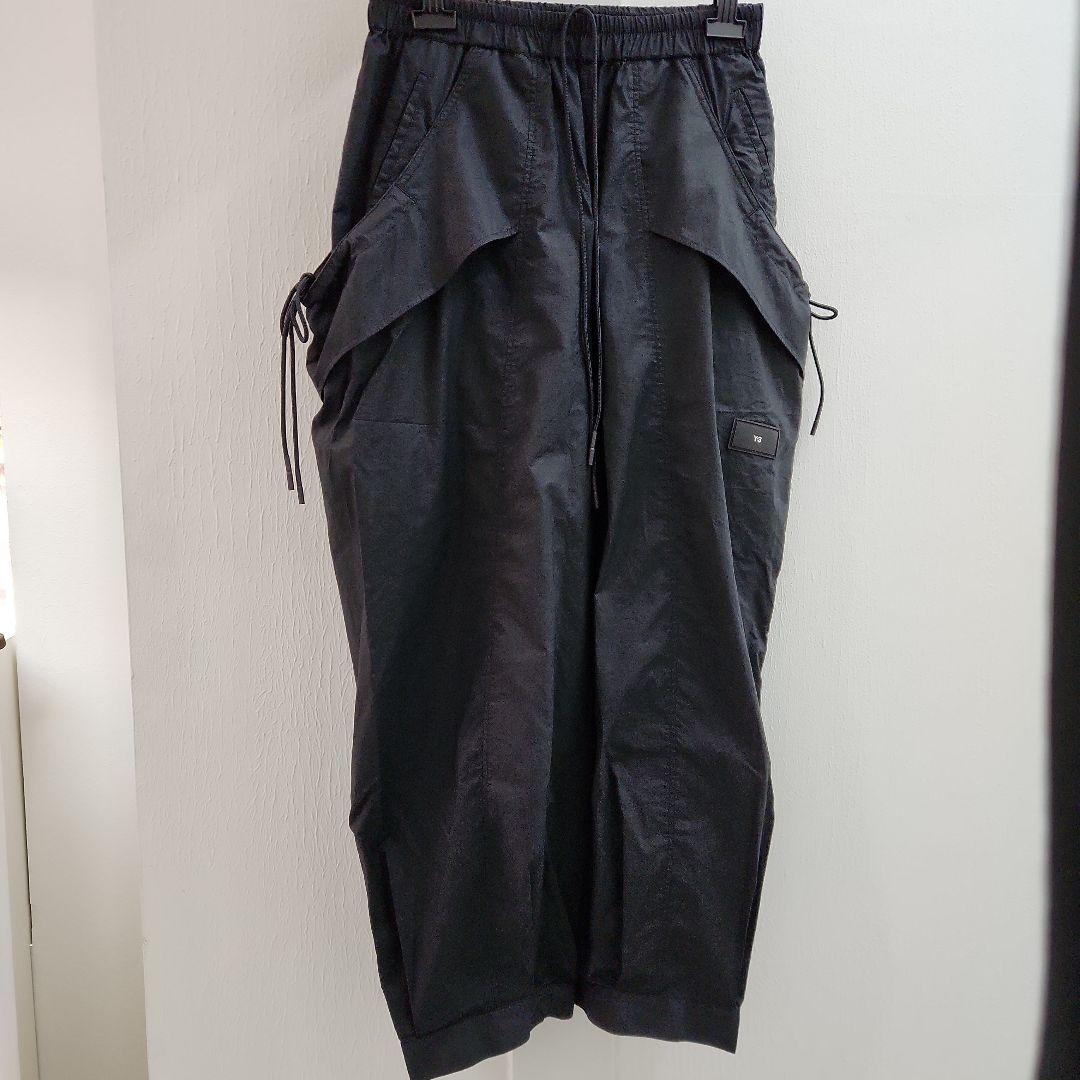 Y-3ブラックカーゴパンツ サイドビックポケット Y-3 カーゴパンツ SPORT UNIFORM CARGO PANTS メンズ レディース