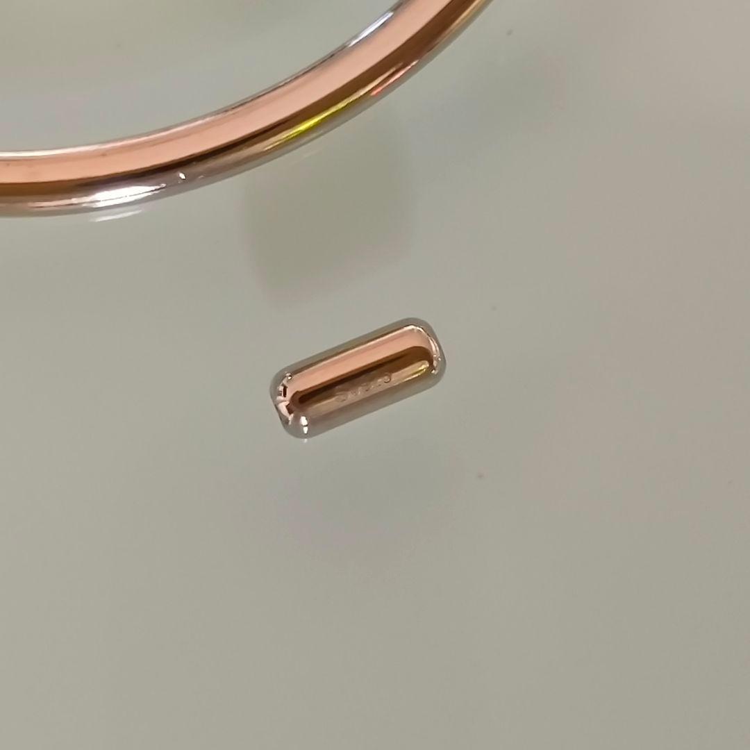 ete bijoux K18 SV925 ロウブラウン リグロウ フープ ピアス