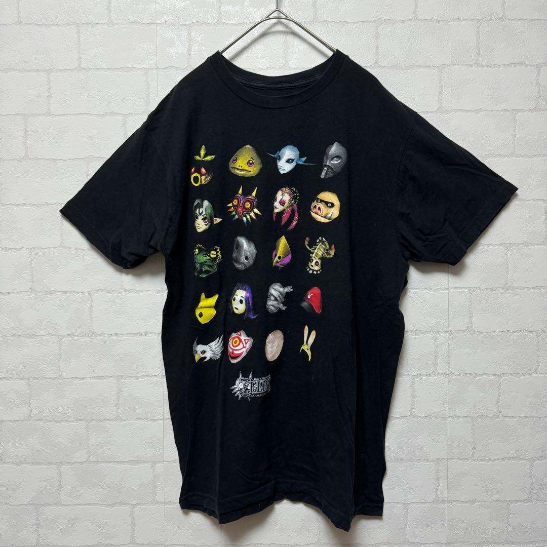 レア】ゼルダの伝説 ムジュラの仮面 Tシャツ US古着 黒 Nintendo