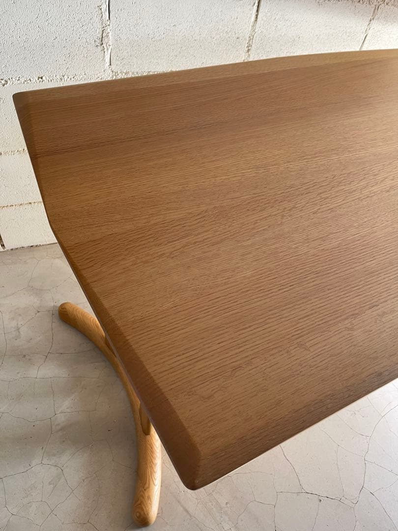 筑波産商 ボーゲン ダイニングテーブル オーク無垢材 ¥99,800 - メルカリ