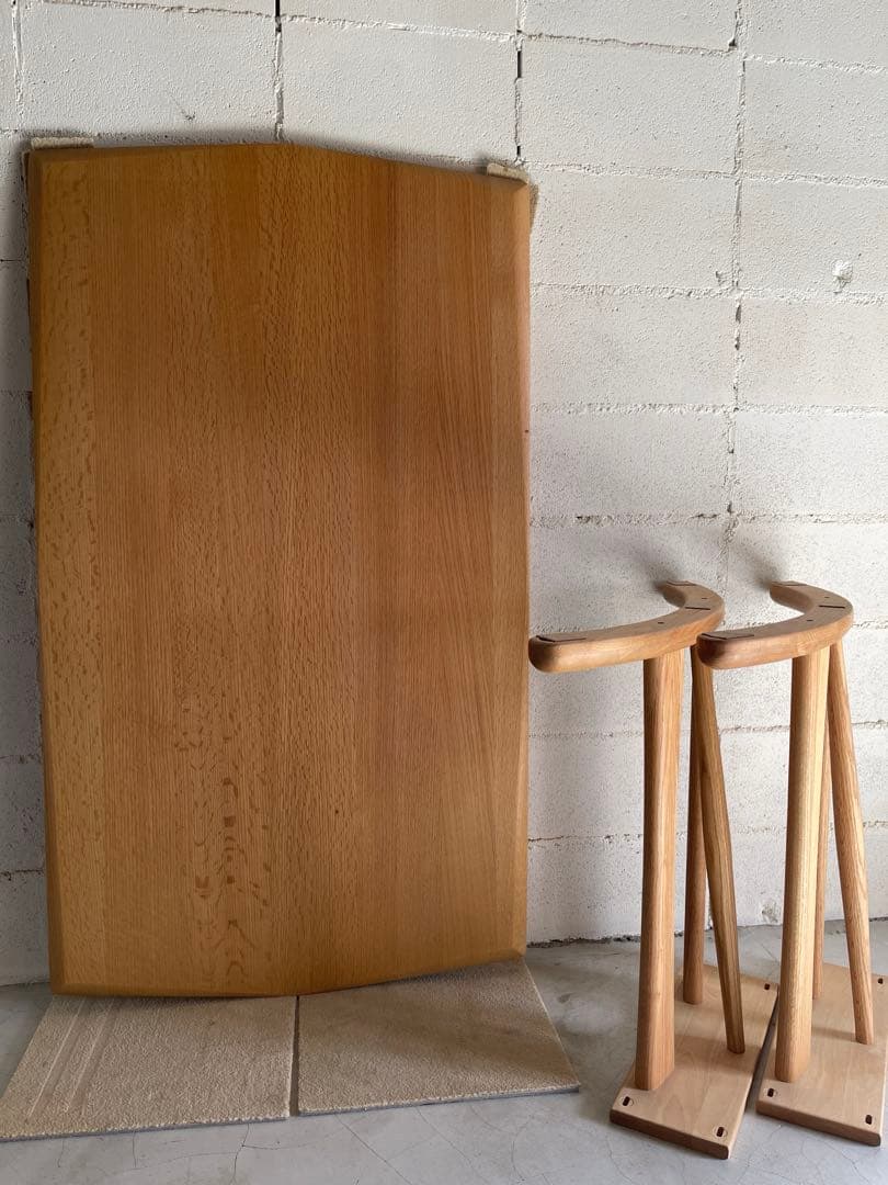 筑波産商 ボーゲン ダイニングテーブル オーク無垢材 ¥99,800 - メルカリ