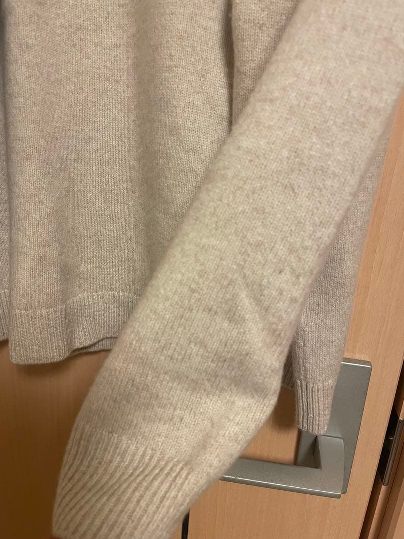 2026SS セオリーリュクス】フードストール付きニット カシミヤ混 M38