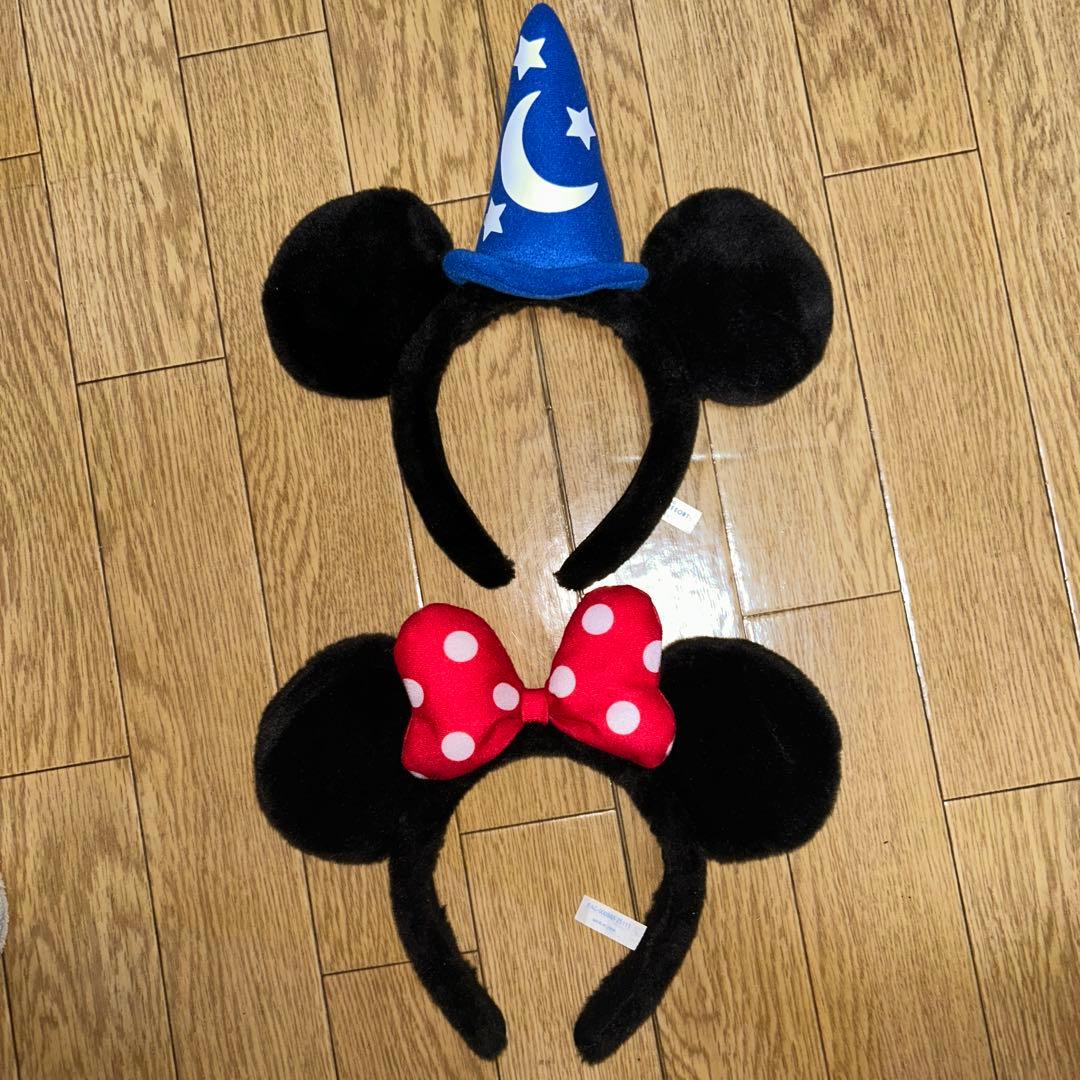 ディズニー カチューシャ ミッキー ミニー 2個セット ペア」 - メルカリ
