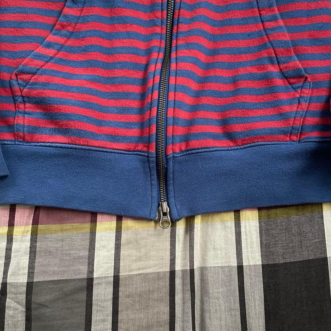 y2k nike NIKE ダブルジップパーカー ボーダー シティーボーイ - メルカリ