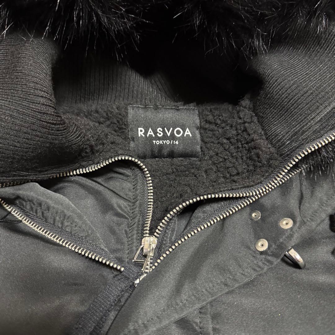 RASVOA ラスボア ファイヤーマンボアフライトジャケット ブラック