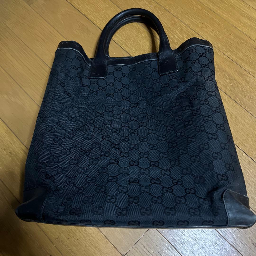 グッチ GUCCI (グッチ) 総柄×無地 ダブルGバックル リバーシブル ベルト