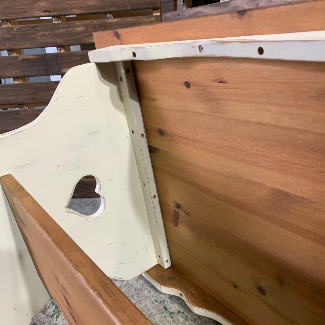 G897 カントリー家具 ローテーブル コーヒーテーブルガラステーブル