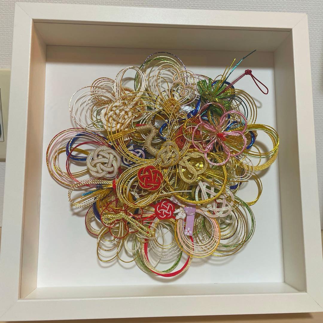 ラスト一点 水引アート 水引アレンジ ご祝儀袋 結婚証明書 オーダー