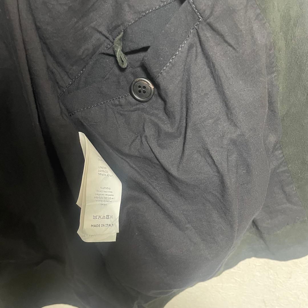 EMMETTI スエード カーキ オリーブ ゴートスキン シャツ 50 - メルカリ