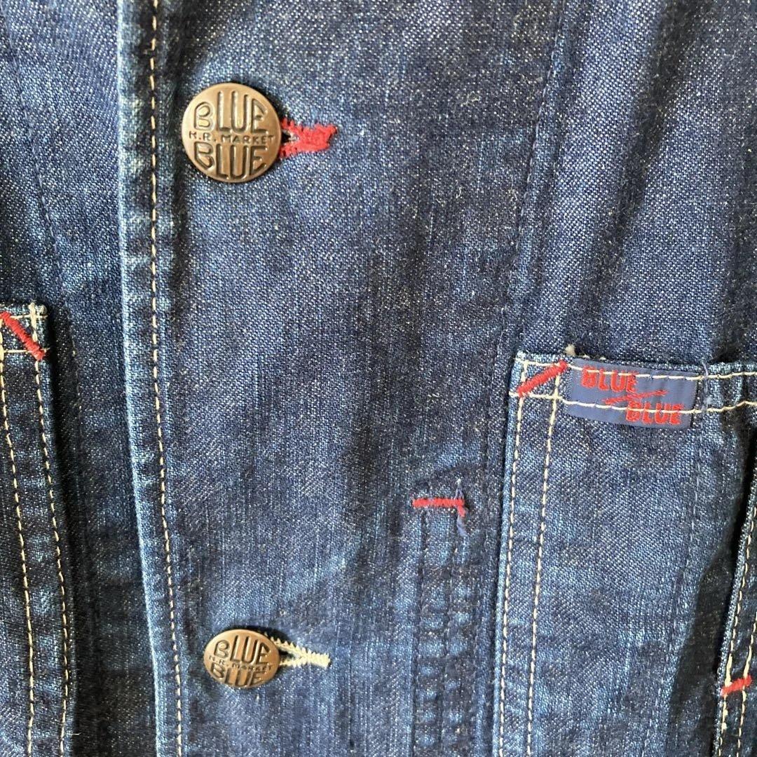 BLUE BLUE ブルーブルーインディゴ デニム カバーオール ワーク - メルカリ