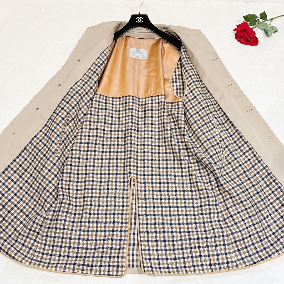 新品同様✨ アクアスキュータム ステンカラーコート ベージュ XL