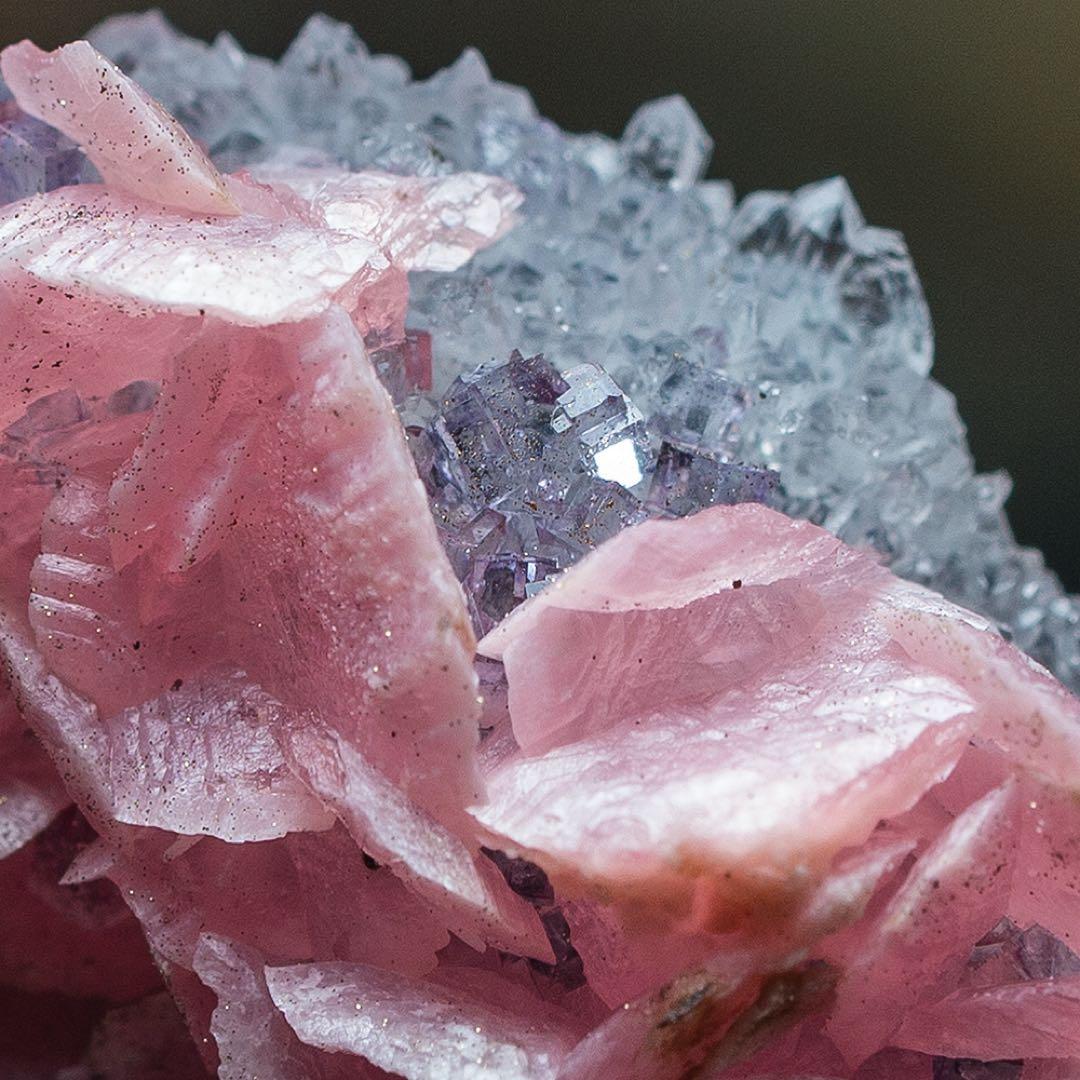 中国 ロードクロサイト フローライト 蛍石 天然石 原石 鉱物標本 鉱石