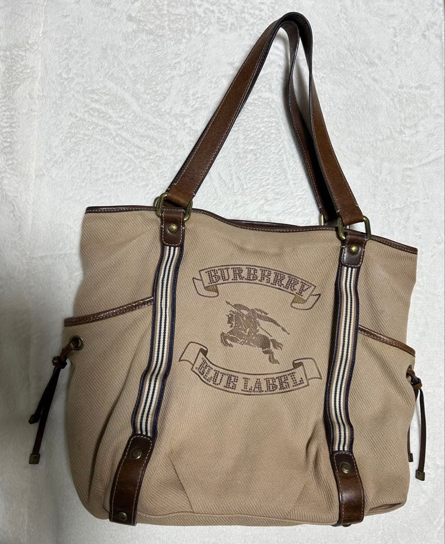 バーバリー ブルーレーベル トートバッグ　ベージュ　キャンバス　牛革 楽天市場】【バッグ】BURBERRY バーバリー ブルーレーベル ノバ