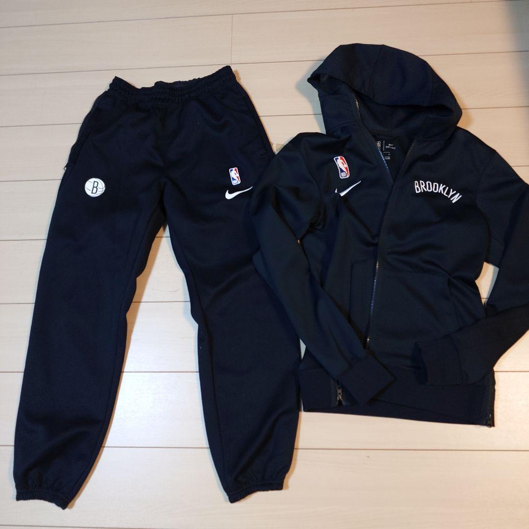 Nike Brooklyn Nets パーカーとパンツセット Youth Brooklyn Nets Nike Black/Gray Authentic On-Court Showtime