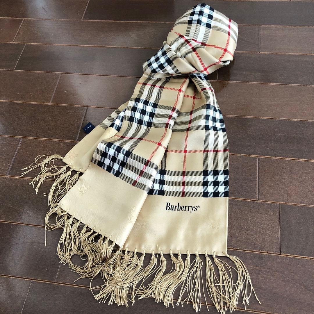 Burberrysシルク ストール スカーフ オールド バーバリー ノバチェック