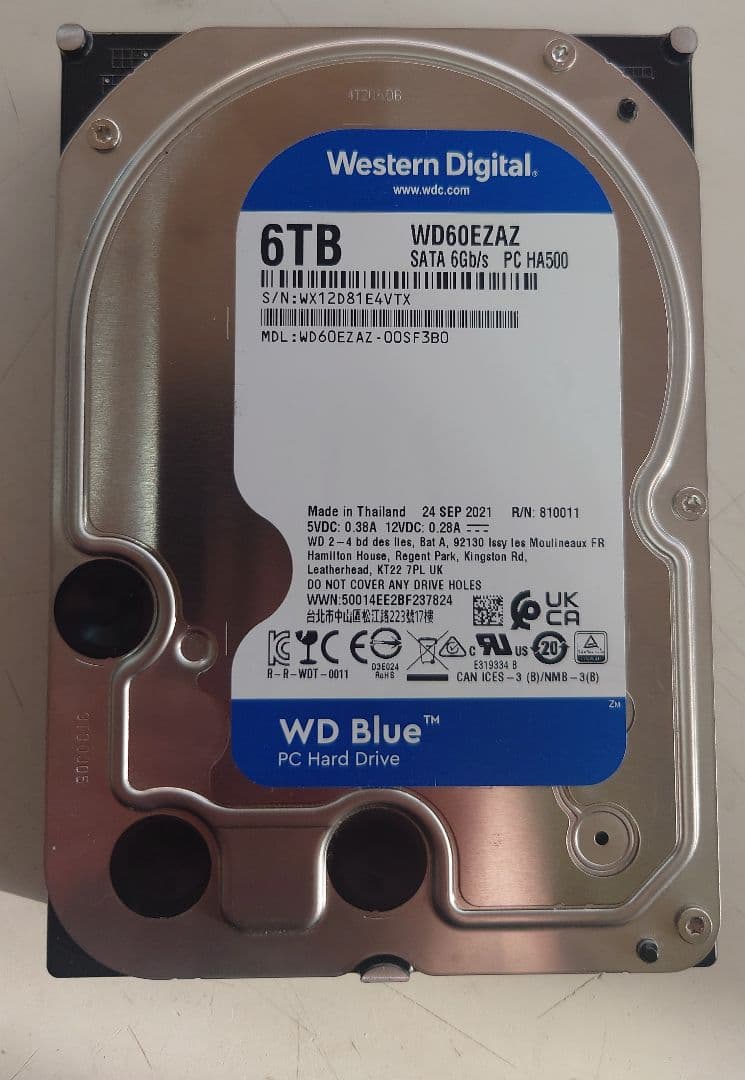 WesternDigital WD60EZAZ 6TB - メルカリ