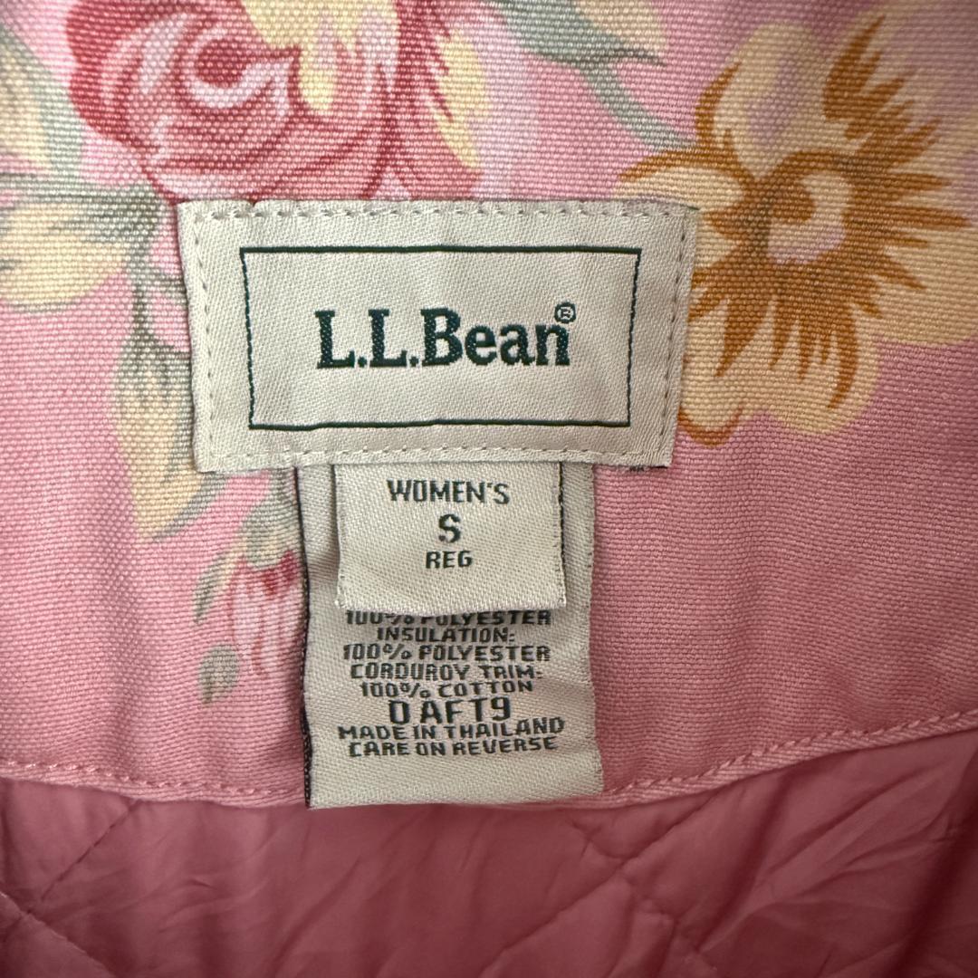 80s ヴィンテージ L.L.Bean 花柄 ワークジャケット ピンク S Y7