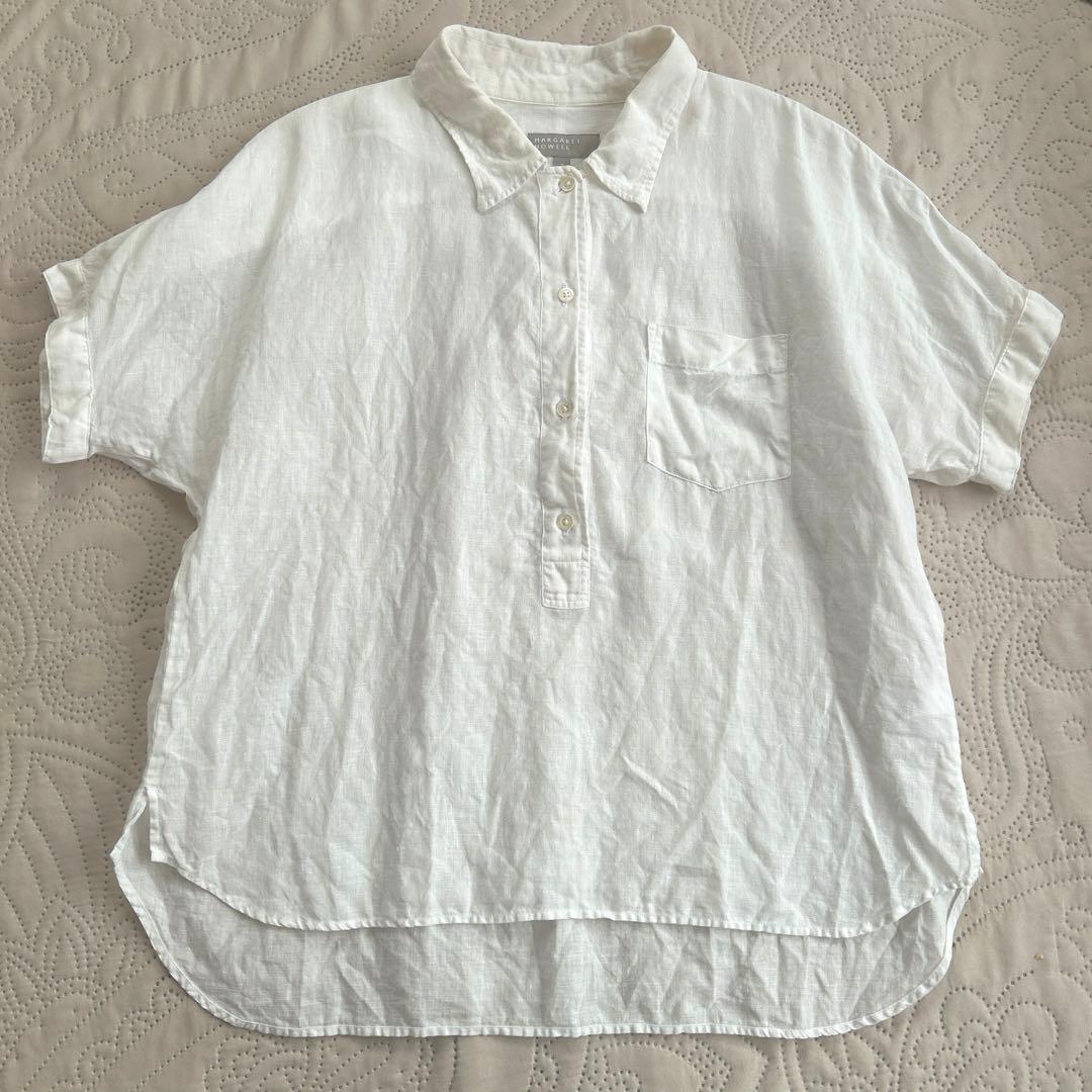 マーガレットハウエル 麻100% 半袖シャツ リネン - メルカリ