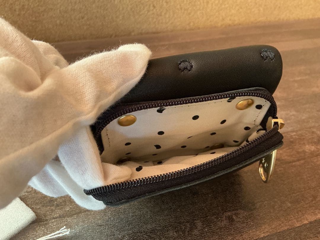 未使用 箱無し】ぷちネコ2つおり財布 ブラック ツモリチサト