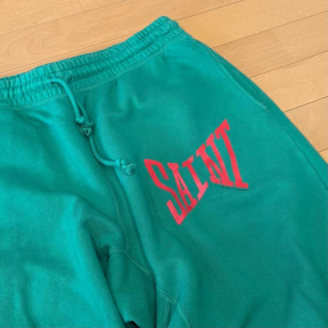 セントマイケル スウェット セットアップ グリーン 上XLサイズ 下M