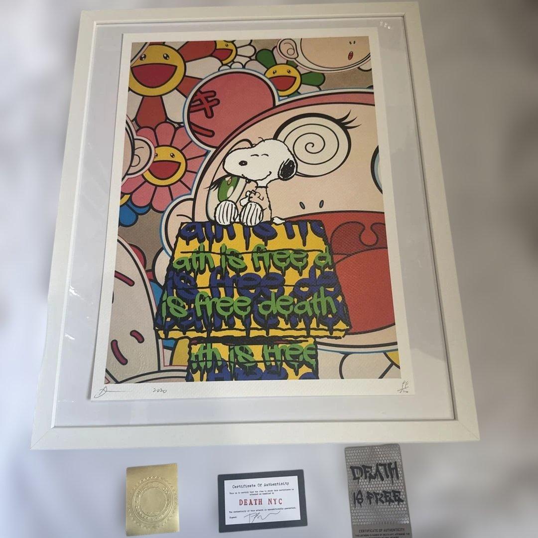 DEATH NYC 現代アートポスター 世界100枚限定 スヌーピー 村上隆