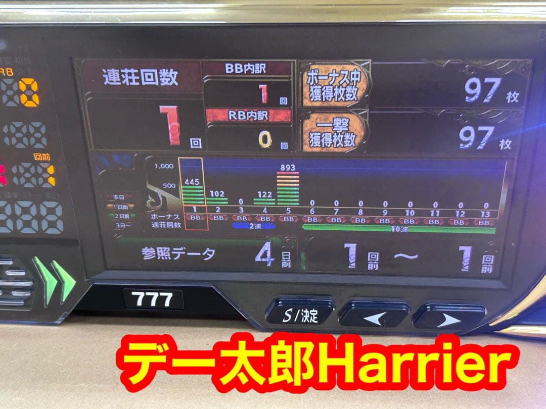 家庭用加工済•データカウンター・デー太郎Harrier・スロット用・送料