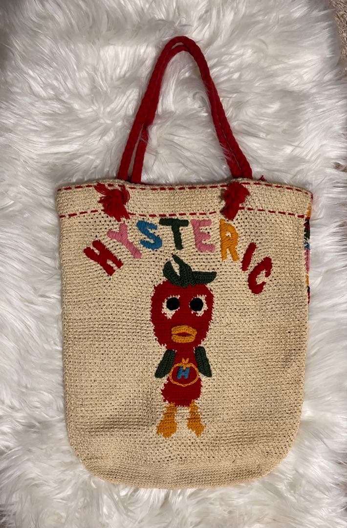 美品HYSTERIC GLAMOURトマトバードヴィンテージトートバッグ未使用