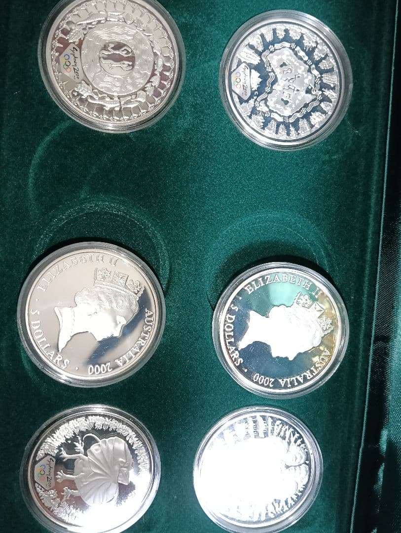 オーストラリア シドニーオリンピック王立造幣局発行銀貨 純銀 総重量 221g