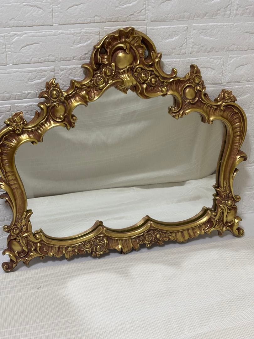 イタリア製 ミラー ゴールド 金 壁掛け 楽天市場】イタリア製 ウォールミラー ゴールドイタリア ミラー