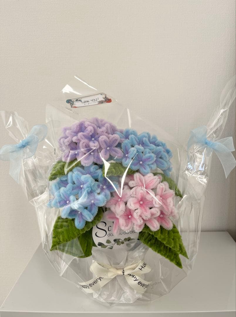 あさ様専用】モールフラワー 紫陽花3セット