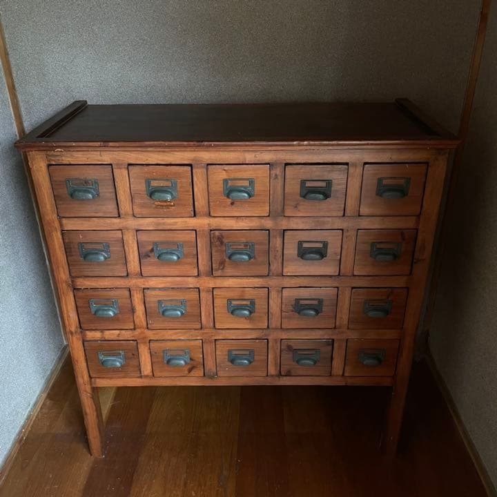 ヴィンテージ 薬箪笥 和製アンティーク 薬棚 - メルカリ
