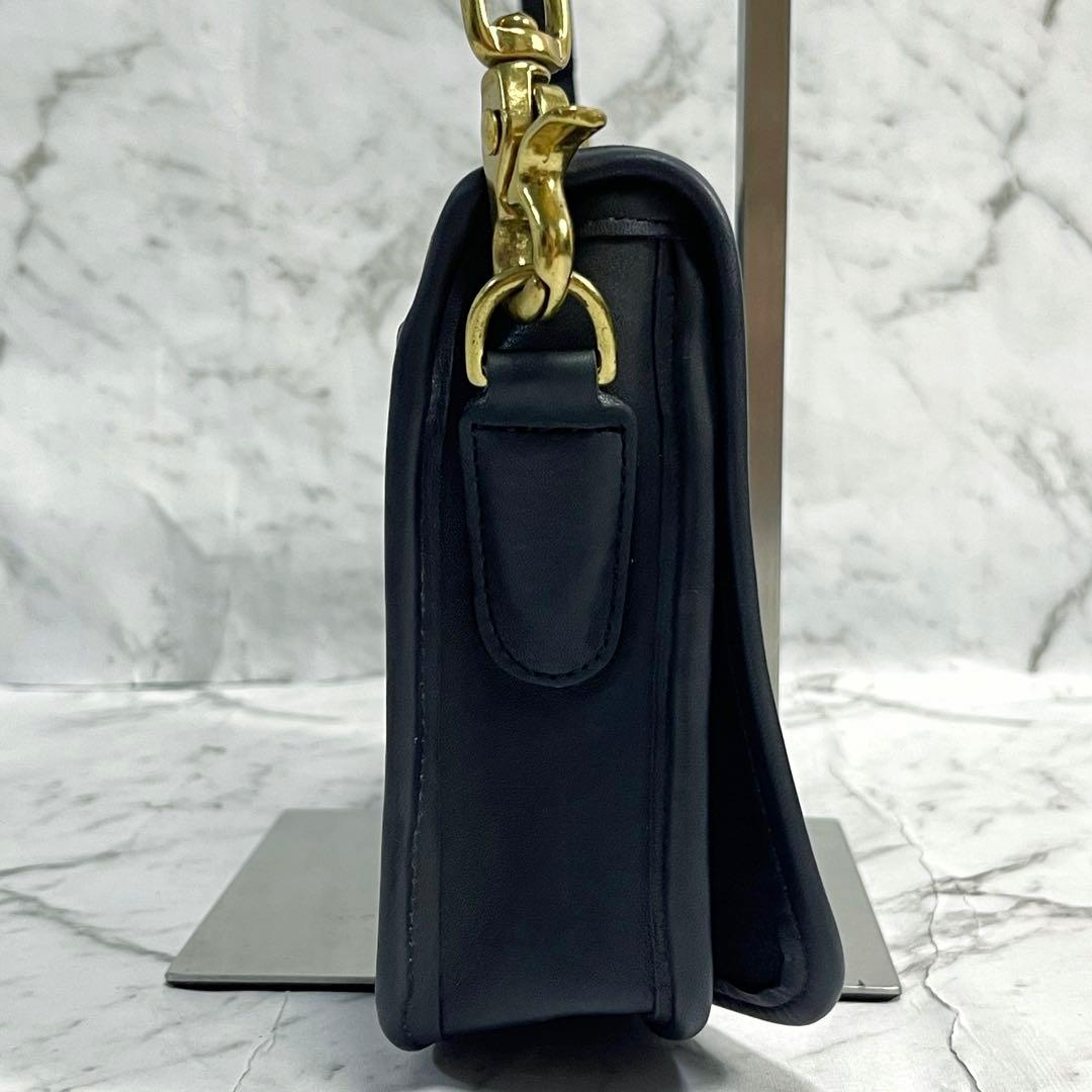 美品 オールドコーチ ターンロック グラブタンレザー ショルダーバッグ