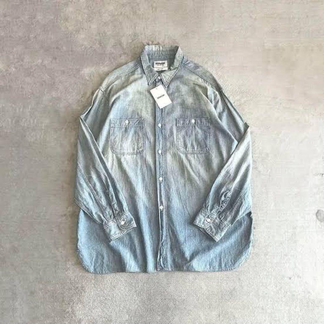 BOWWOW シャンブレーシャツ ヴィンテージ加工 XL デニムシャツ - メルカリ