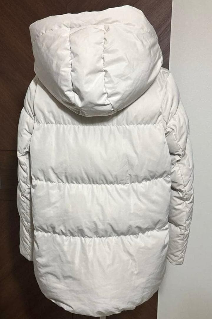 IENA フレンチダウン ショールカラー ダウンコート ショート ホワイト