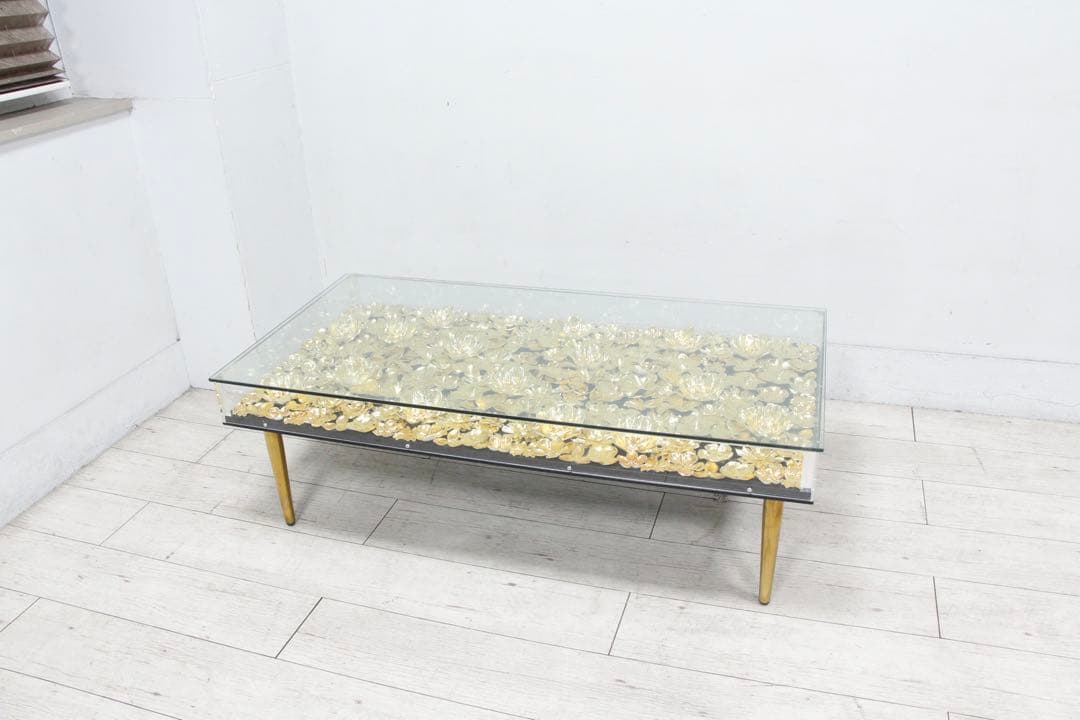 KARE カレ ゴールドフラワー 120x60cm ローテーブルコーヒーテーブル ゴールドフラワー 120x60cm ローテーブル/コーヒーテーブル - ロー