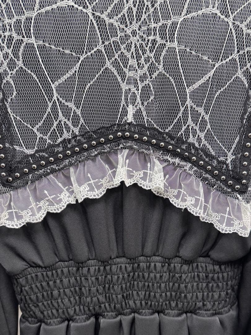 夢展望 DearMyLove 十字架クモレーススタッズベルトセーラーワンピース